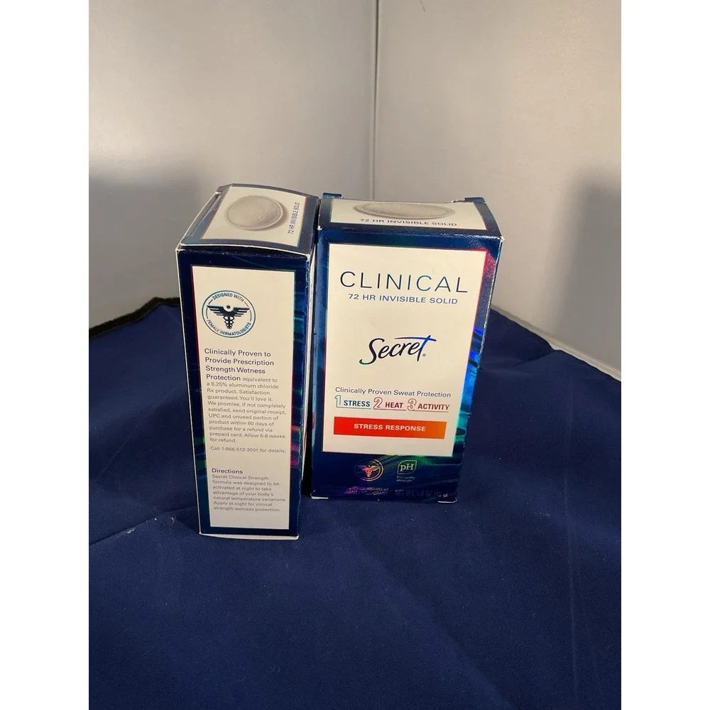 Secret Clinical Strength Women's Antiperspirant and Deodorant 1.6oz. Lot of 2